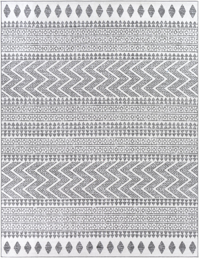 Surya Cesar CEG-2343 Charcoal Cream 5'3" x 7' Rug