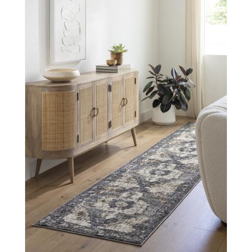 Surya Chelsea CSA-2304 Camel Charcoal 5'3" Square Rug