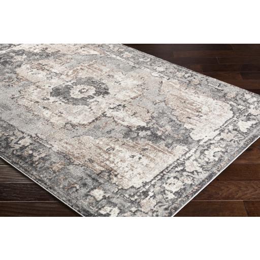 Surya Chelsea CSA-2304 Camel Charcoal 5'3" Square Rug