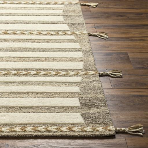 Surya Cherokee CHK-2307 Dark Brown Light Beige 3' x 5' Rug