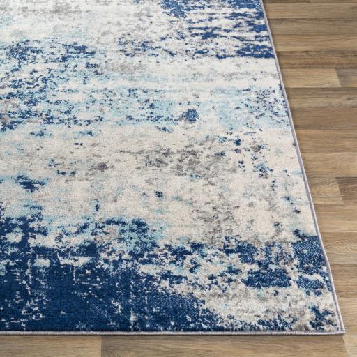 Surya Chester CHE-2342 Aqua Charcoal 5'3" x 7'3" Rug