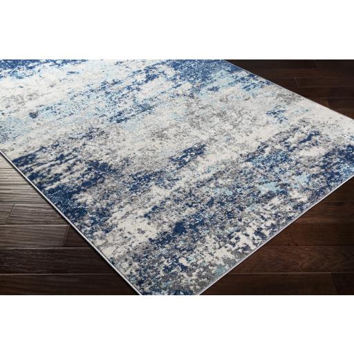 Surya Chester CHE-2342 Aqua Charcoal 5'3" x 7'3" Rug