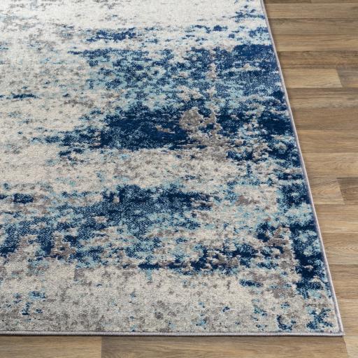 Surya Chester CHE-2344 Aqua Charcoal 5'3" x 7'3" Rug