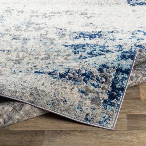 Surya Chester CHE-2344 Aqua Charcoal 5'3" x 7'3" Rug