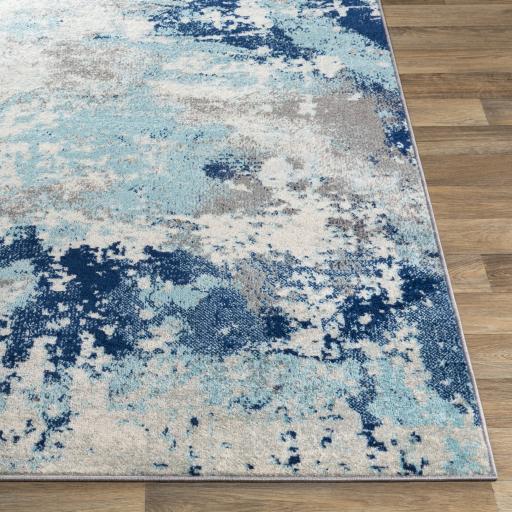 Surya Chester CHE-2346 Aqua Charcoal 6'7" x 9' Rug