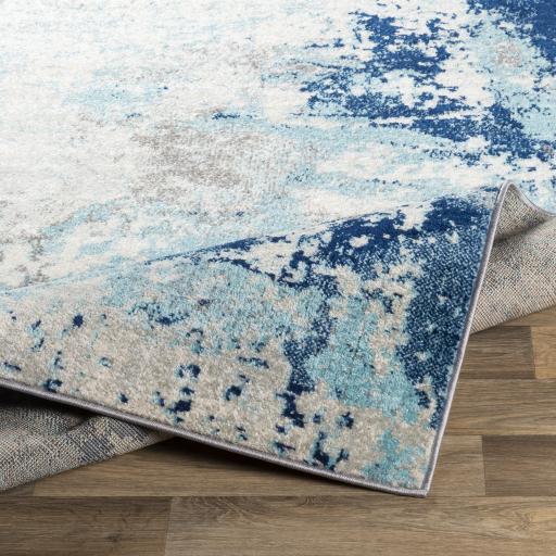 Surya Chester CHE-2346 Aqua Charcoal 6'7" x 9' Rug