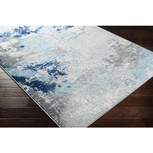 Surya Chester CHE-2346 Aqua Charcoal 6'7" x 9' Rug