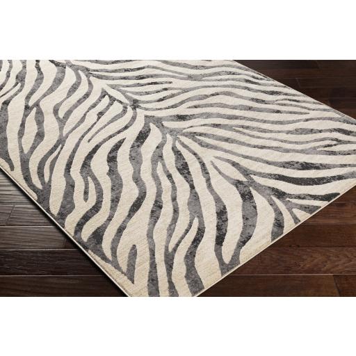 Surya City CIT-2300 Black Charcoal 5'3" x 7'3" Rug