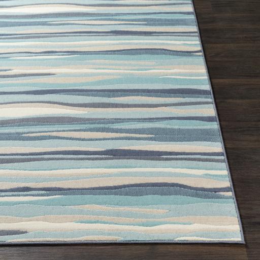 Surya City CIT-2321 Aqua Charcoal 2' x 2'11" Rug