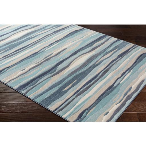 Surya City CIT-2321 Aqua Charcoal 2' x 2'11" Rug