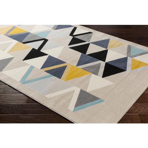 Surya City CIT-2349 Aqua Black 2' x 3' Rug