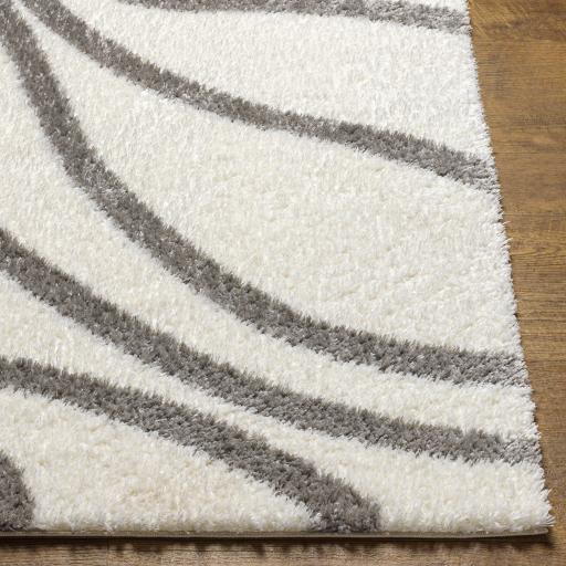 Surya Cloudy Shag CDG-2300 Gray Off-White 5'3" x 7' Rug