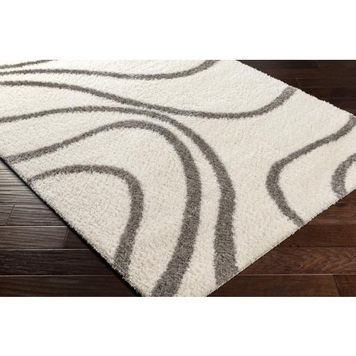 Surya Cloudy Shag CDG-2300 Gray Off-White 5'3" x 7' Rug