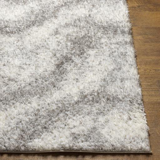 Surya Cloudy Shag CDG-2306 Gray Off-White 5'3" x 7' Rug