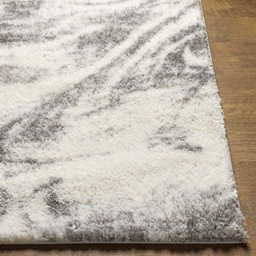 Surya Cloudy Shag CDG-2308 Gray Off-White 5'3" x 7' Rug