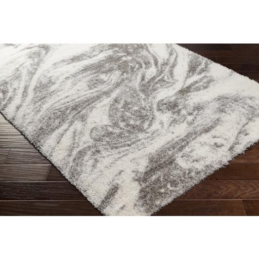 Surya Cloudy Shag CDG-2308 Gray Off-White 5'3" x 7' Rug