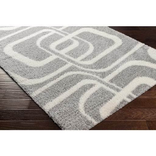 Surya Cloudy Shag CDG-2310 Gray Off-White 6'7" x 9' Rug