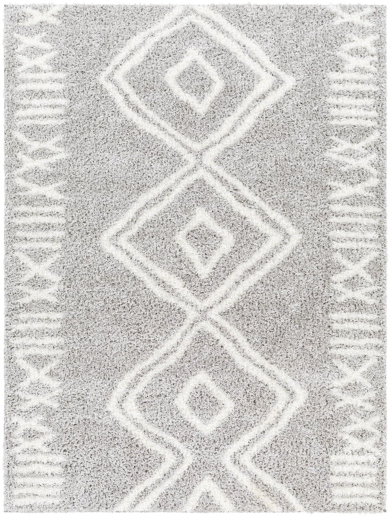 Surya Cloudy Shag CDG-2312 Gray Off-White 5'3" x 7' Rug