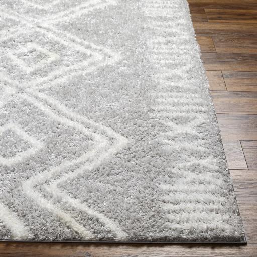 Surya Cloudy Shag CDG-2312 Gray Off-White 5'3" x 7' Rug