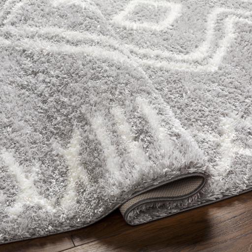 Surya Cloudy Shag CDG-2312 Gray Off-White 5'3" x 7' Rug