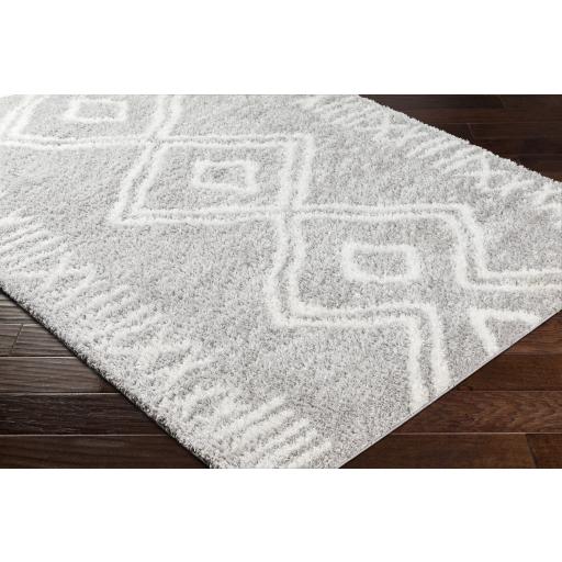 Surya Cloudy Shag CDG-2312 Gray Off-White 5'3" x 7' Rug