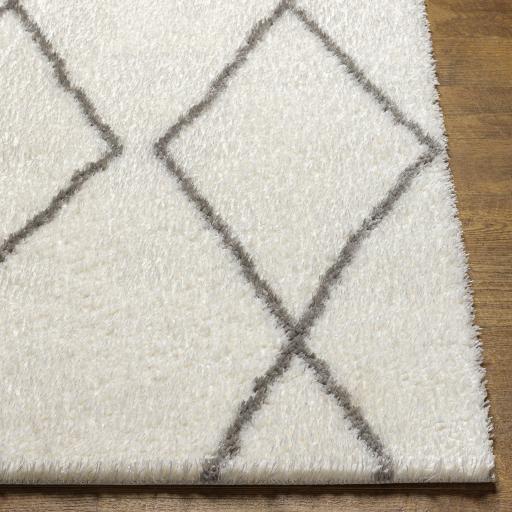 Surya Cloudy Shag CDG-2317 Gray Off-White 5'3" x 7' Rug