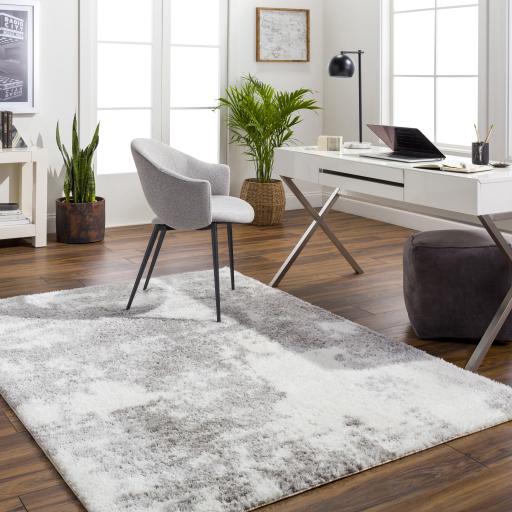 Surya Cloudy Shag CDG-2318 Charcoal Gray 5'3" x 7' Rug