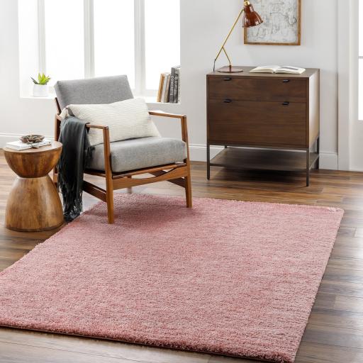 Surya Cloudy Shag CDG-2321 Dusty Pink 5'3" x 7' Rug