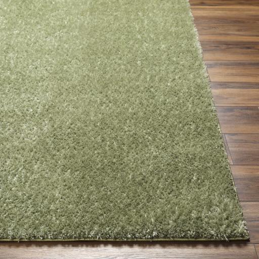 Surya Cloudy Shag CDG-2322 Grass Green 5'3" x 7' Rug