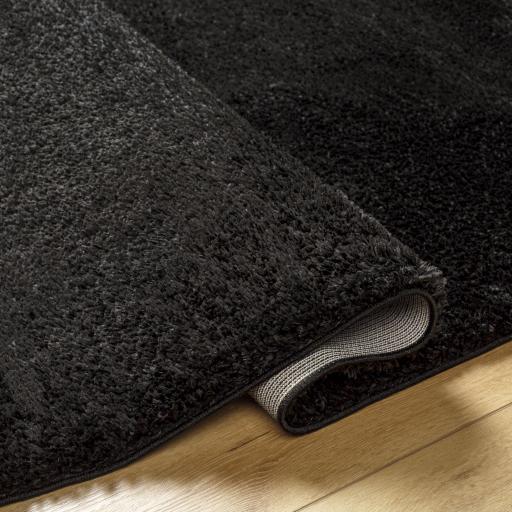 Surya Cloudy Shag CDG-2324 Black 5'3" x 7' Rug