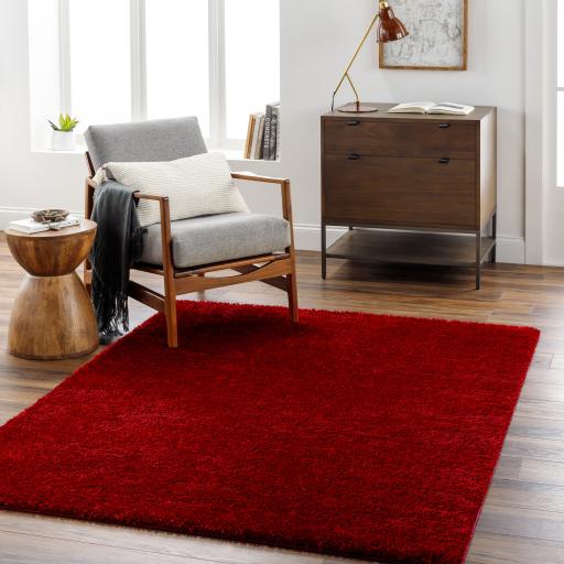 Surya Cloudy Shag CDG-2325 Red 6'7" x 9' Rug