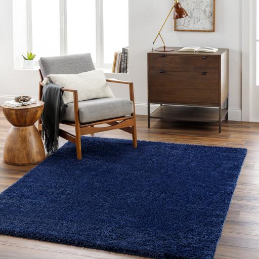 Surya Cloudy Shag CDG-2326 Dark Blue 5'3" x 7' Rug