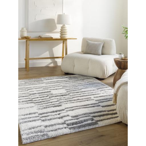 Surya Cloudy Shag CDG-2328 Charcoal Gray 5'3" x 7' Rug