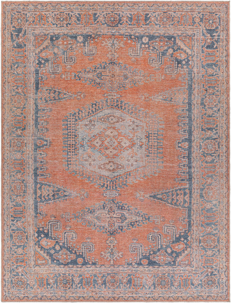 Surya Colin CLN-2306 Blue Burnt Orange 2'7" x 10' Rug