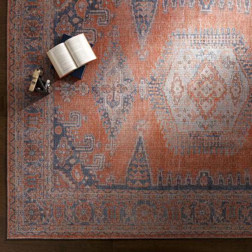 Surya Colin CLN-2306 Blue Burnt Orange 2'7" x 10' Rug