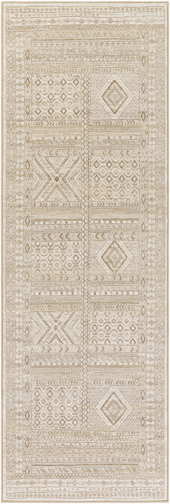 Surya Contempo CPO-3853 Brown Cream 2'7" x 7'10" Rug