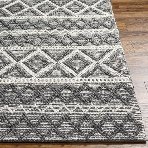 Surya Daffodil DFF-2300 Charcoal Ivory 2'6" x 8' Rug