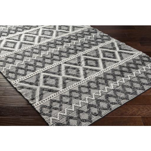 Surya Daffodil DFF-2300 Charcoal Ivory 2'6" x 8' Rug