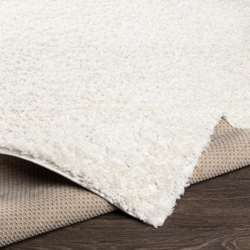 Surya Deluxe Shag DXS-2300 White 2' x 2'11" Rug