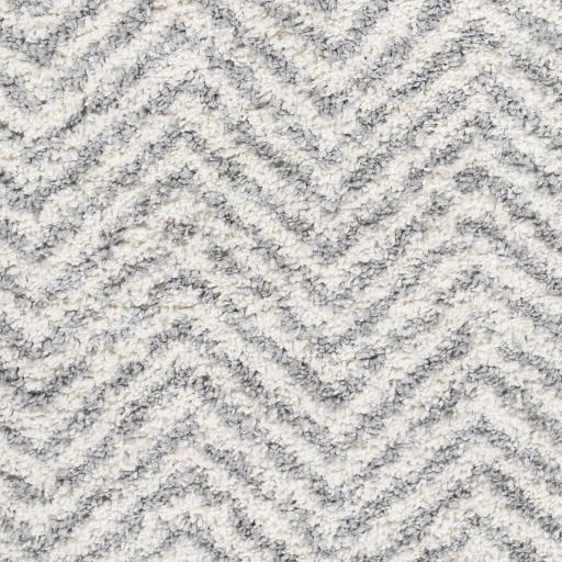 Surya Deluxe Shag DXS-2307 Medium Gray Off-White 2' x 3' Rug