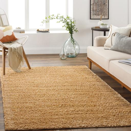 Surya Deluxe Shag DXS-2324 Camel 5'3" x 7'3" Rug