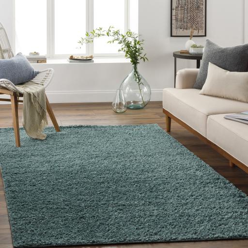 Surya Deluxe Shag DXS-2326 Sage 5'3" x 7'3" Rug