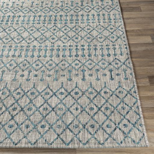 Surya Eagean EAG-2333 Aqua Black 2' x 2'11" Rug