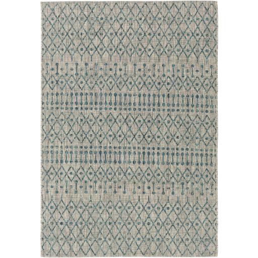 Surya Eagean EAG-2333 Aqua Black 2' x 2'11" Rug