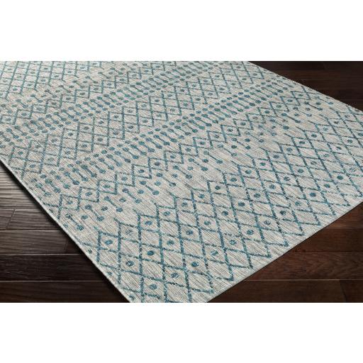 Surya Eagean EAG-2333 Aqua Black 2' x 2'11" Rug