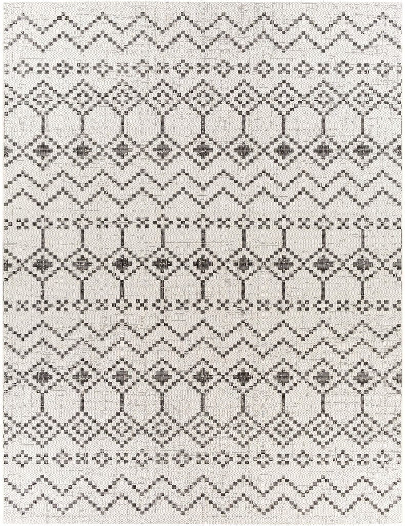 Surya Eagean EAG-2339 Black White 6'7" x 9' Rug