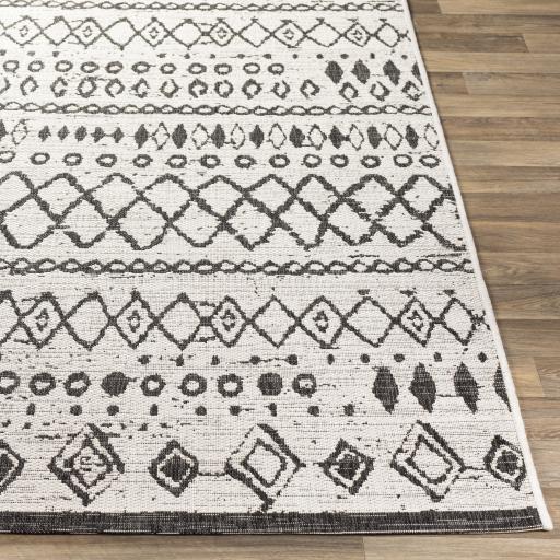 Surya Eagean EAG-2341 Black White 2'7" x 10' Rug