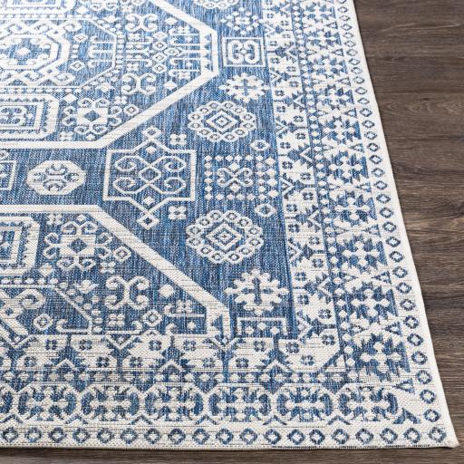 Surya Eagean EAG-2358 Dark Blue Navy 6'7" Square Rug