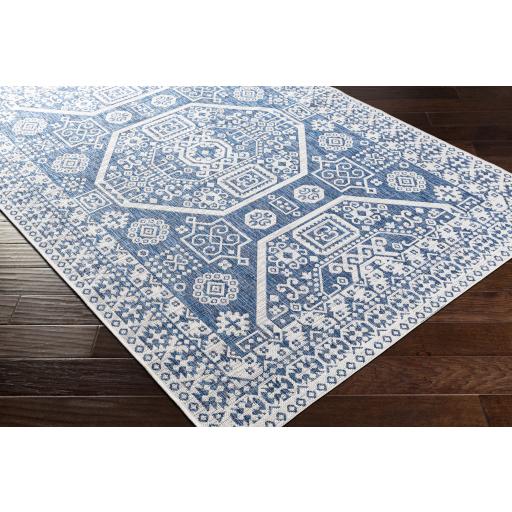 Surya Eagean EAG-2358 Dark Blue Navy 6'7" Square Rug