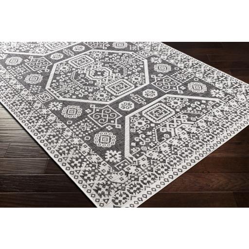 Surya Eagean EAG-2359 Black Charcoal 6'7" Square Rug